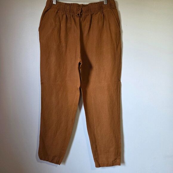 EUC A NEW DAY LINEN BLEND TAN SOFT PANTS SIZE M - Picture 1 of 16